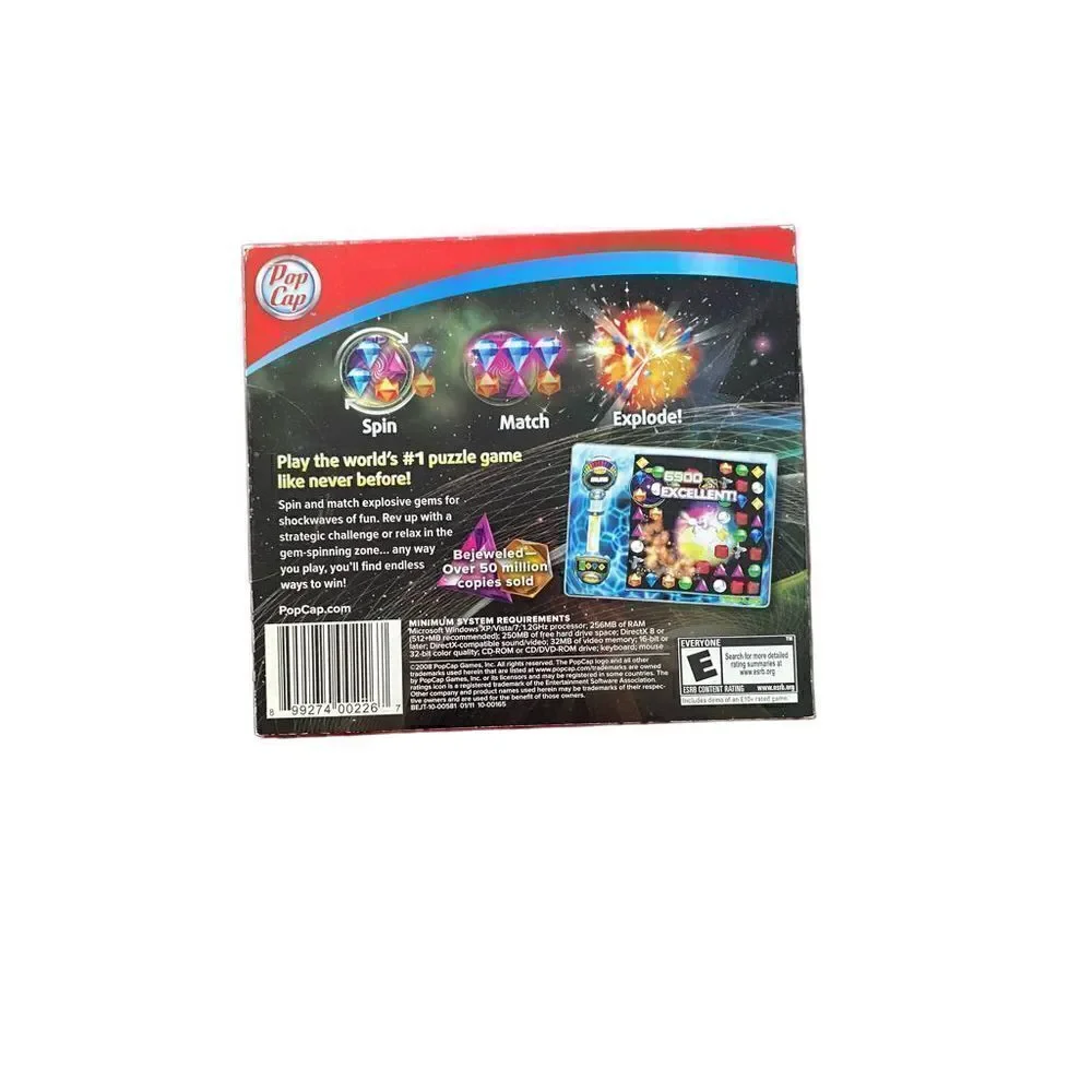 Bejeweled twist PC cd ROM software game sealed